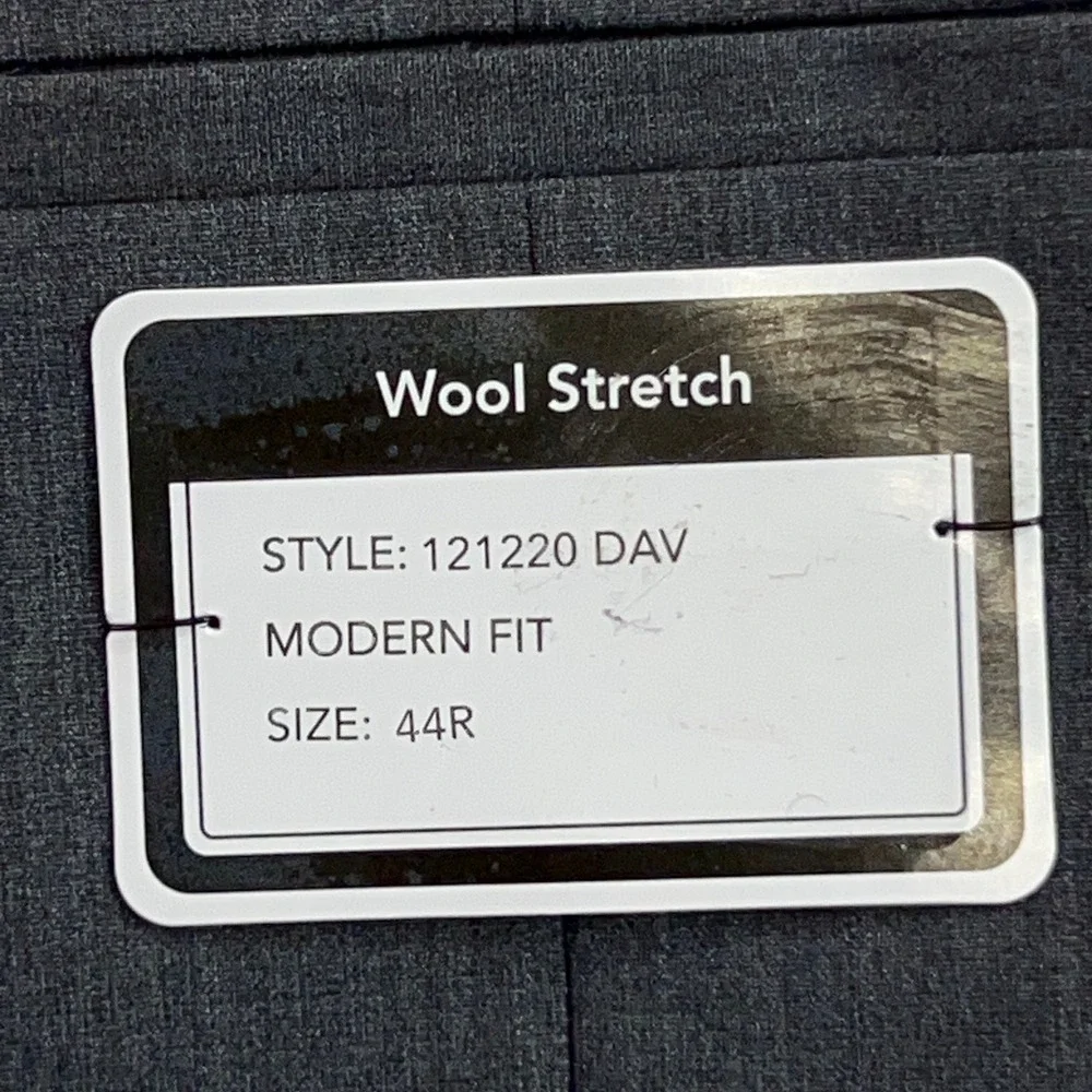 Giles & Jasper Mens 44R Gray Wool Stretch Modern Fit Suit Vest NWT